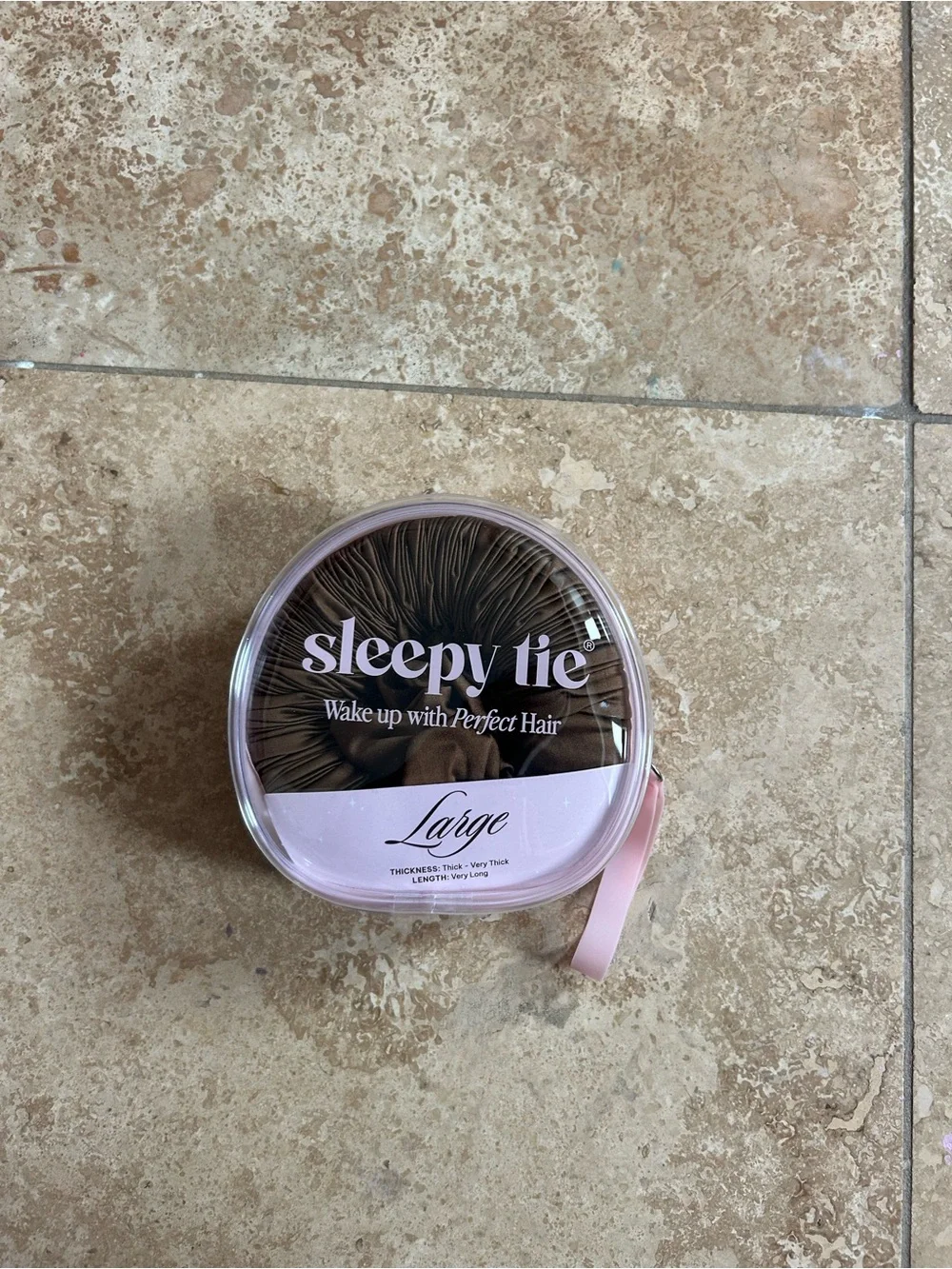 Sleepy Tie Large Satin Scrunchie